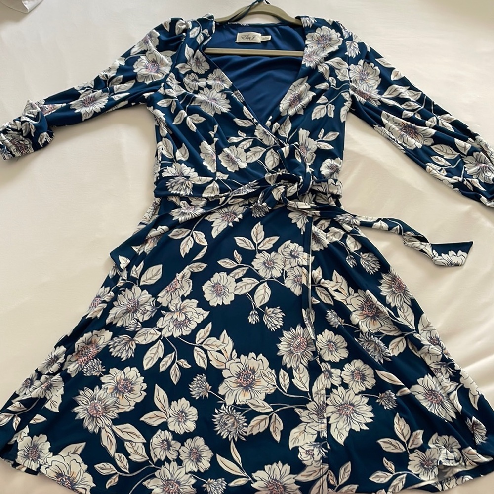 Navy floral Eliza J dress